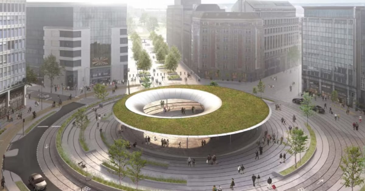 C’est confirmé: la place Schuman n’aura pas de toit, les travaux sont terminés