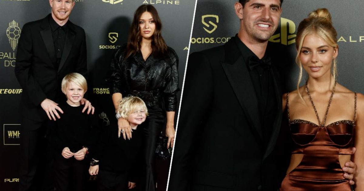 Courtois, De Bruyne, Benzema, Mbappé, Zidane: les images du tapis rouge