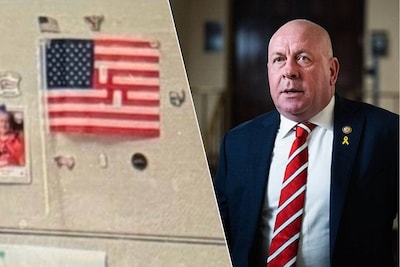 Un drapeau à croix gammée retrouvé dans le bureau d’un élu républicain du Congrès américain