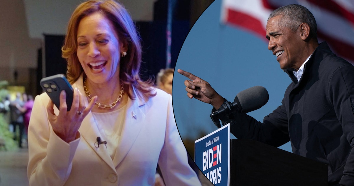 Barack Obama apporte son soutien à Kamala Harris | 7sur7.be