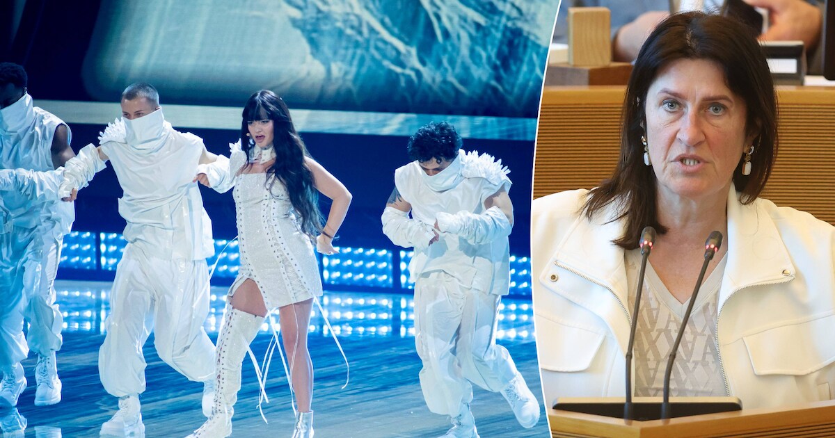 Eurovision: des manifestants devant la RTBF, la ministre Galant ...