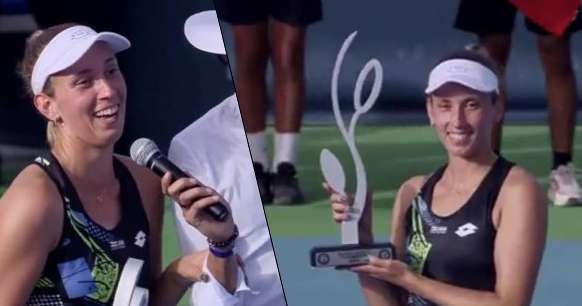 “Je l&amp;#39;ai oublié”: la boulette d&amp;#39;Elise Mertens après son titre à ...