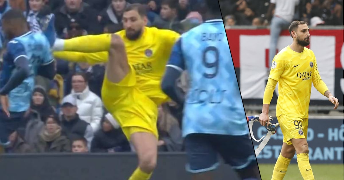 Sortie ratée et carton rouge: encore une boulette de Donnarumma avec le ...