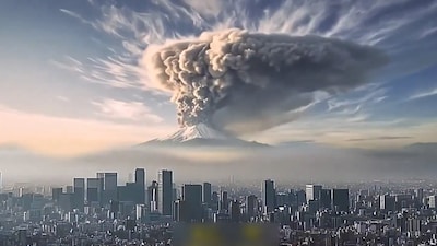 Tokyo illustre ce que donnerait une éruption du mont Fuji avec une vidéo créée par l’IA
