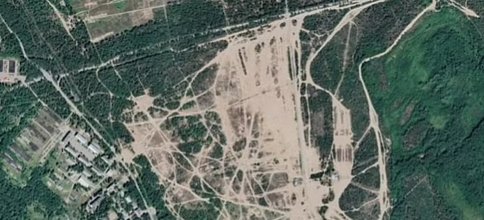 Image satellite de Kamenka en 2022.