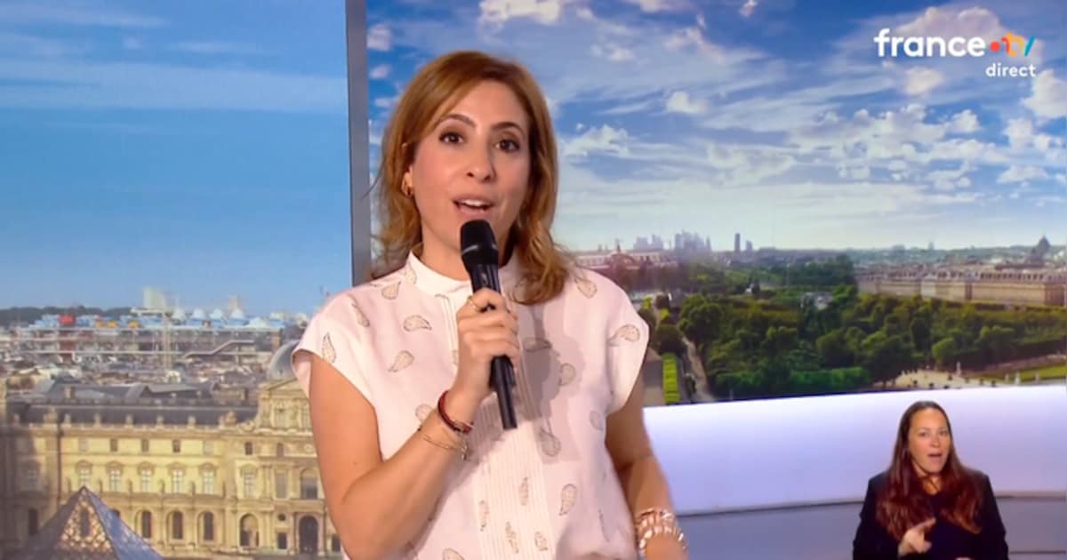 “C'est un peu écrasant”: les premiers pas de Léa Salamé sur le plateau du JT  de France 2 | Télé | 7sur7.be