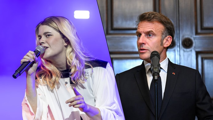 Interpellé par Zaho de Sagazan sur Gaza, Emmanuel Macron lui répond: “Je ne  détournerai pas le regard” | Musique | 7sur7.be