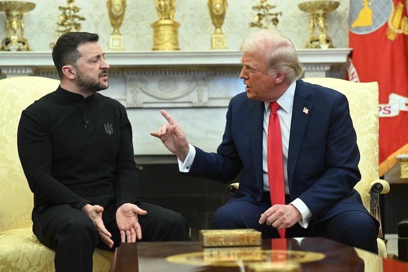 Zelensky et Trump à la Maison-Blanche le 28 février 2025.