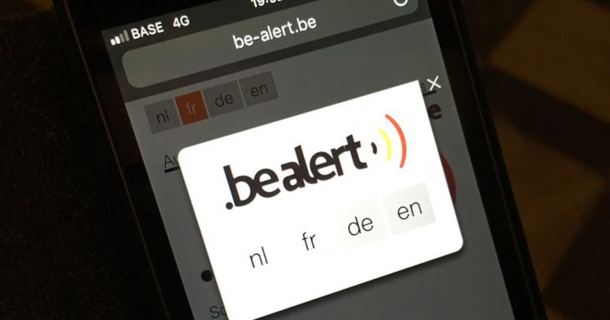 BE-Alert, le système d'alerte par SMS, sera testé jeudi à Bruxelles ...