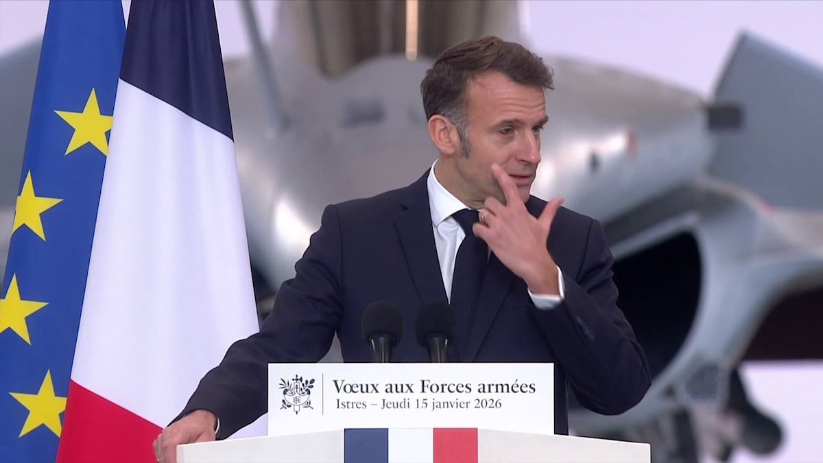 Emmanuel Macron, le 15 janvier 2026 à Istres