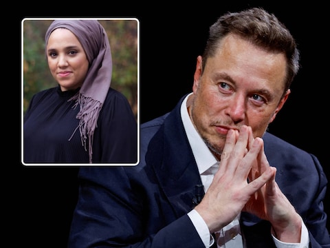 Elon Musk et Saliha Raiss (Vooruit).