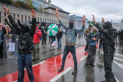 Qui sont les auteurs des débordements lors de la manifestation nationale? “Je n’ai jamais vu ça au cours de ma carrière”