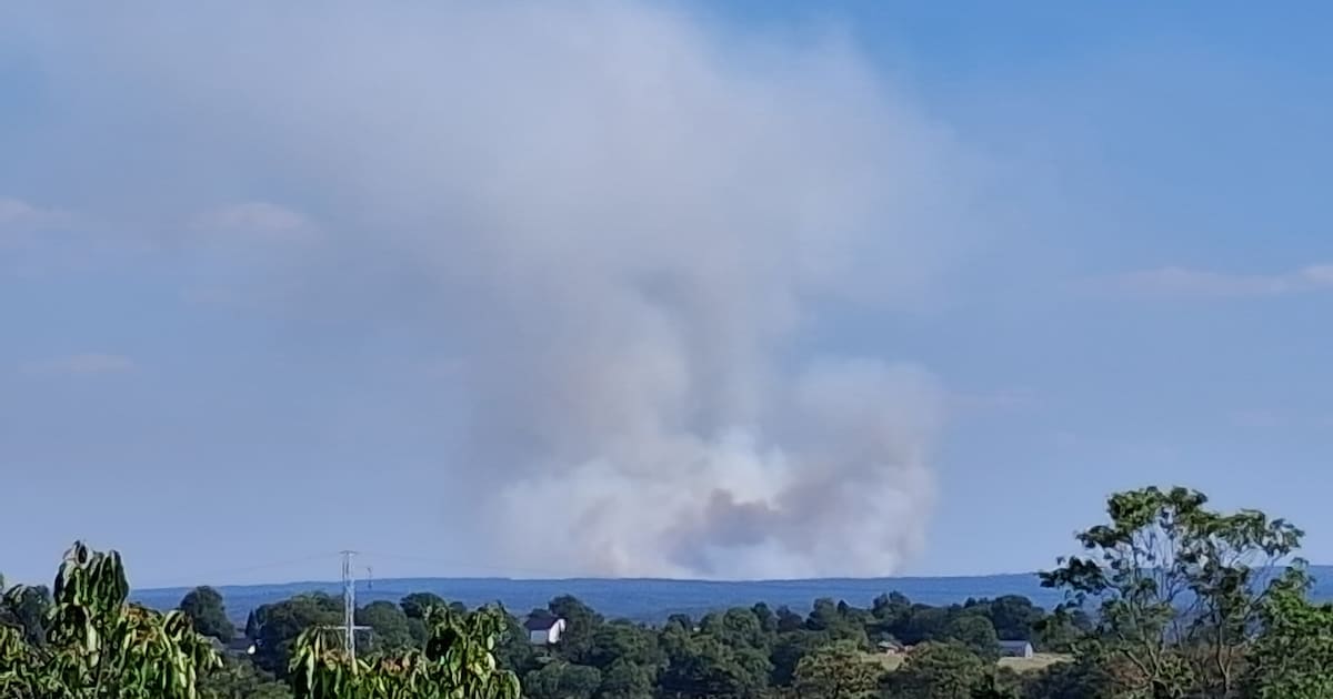 Incendie dans les Fagnes: l’intervention des hélicoptères suspendue durant la nuit