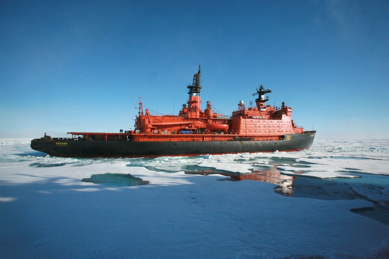 Le Rossiya, un des navires russes à propulsion nucléaire. 