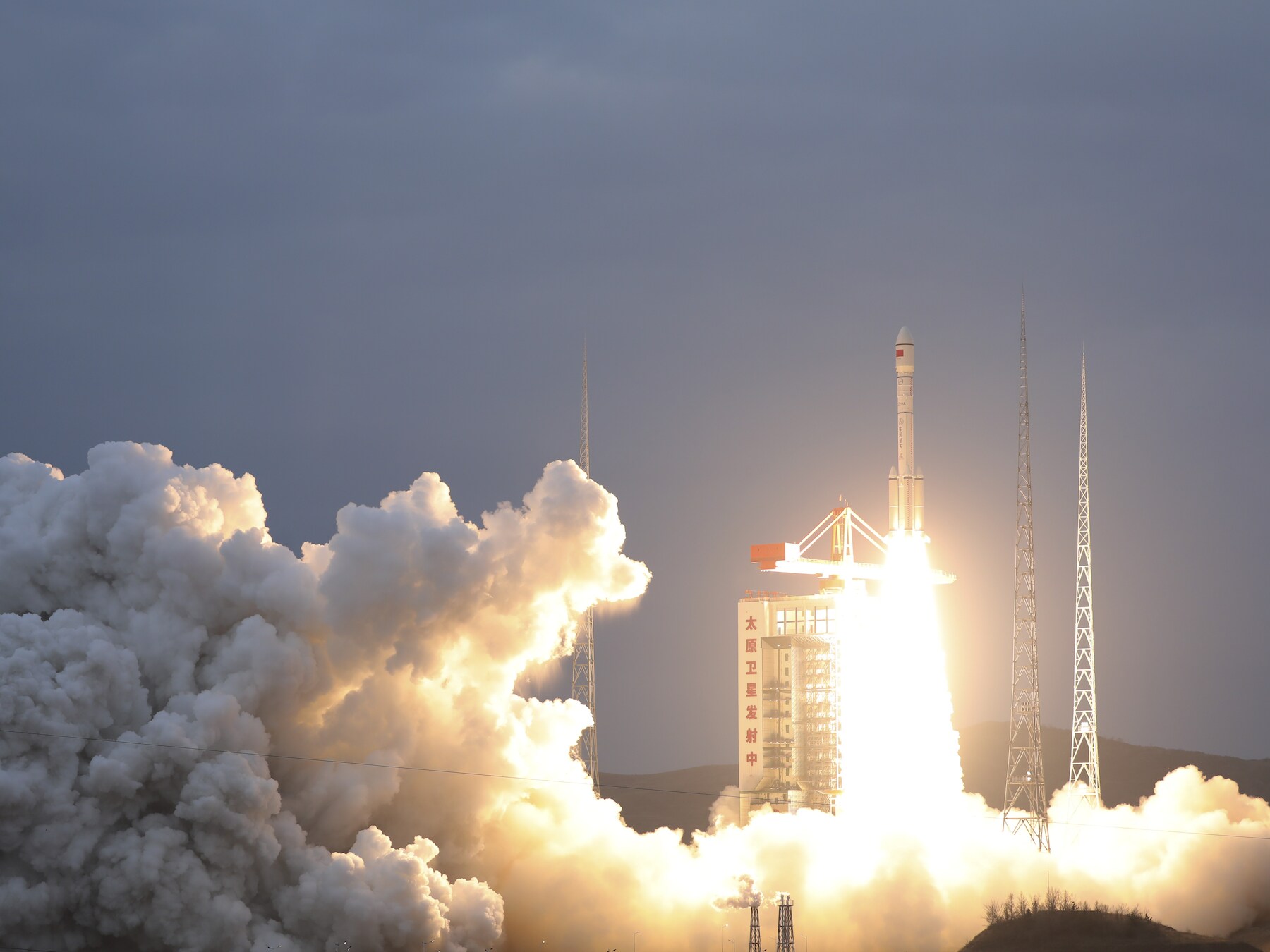 Photo d'illustration - Le tir d'une fusée chinoise Longue Marche. Pékin se positionne de plus en plus comme le grand rival de Washington dans l'espace.