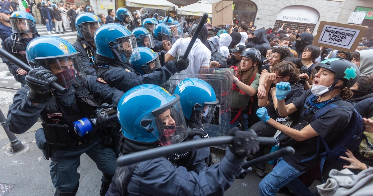 Deuxième jour de scènes de chaos et de pillages dans le centre de Milan