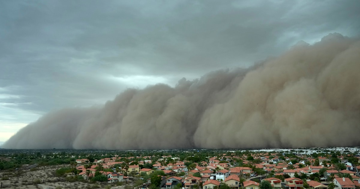 Une spectaculaire tempête de sable s’abat sur l’Arizona | 7sur7.be