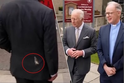 “Au moins, ce n’est pas tombé sur ma tête”: une mouette fait ses besoins sur le roi Charles