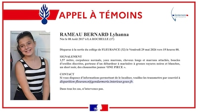 Mobilisation pour retrouver une fille de 11 ans disparue dans le Gers, un homme en garde à vue