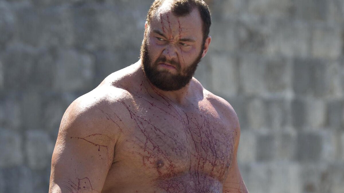 “La Montagne” de “Game of Thrones”, alias Hafthor Julius Björnsson.