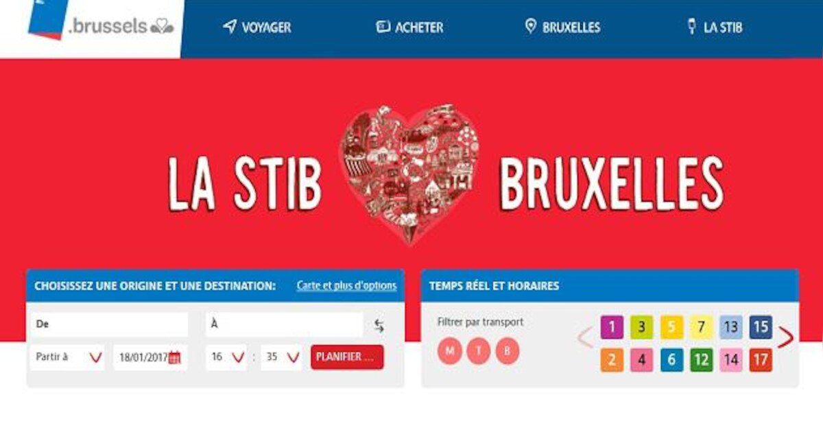 Le site internet de la Stib fait peau neuve | 7sur7.be