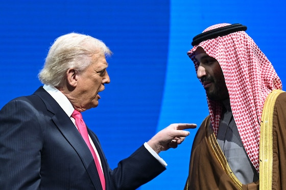 Le président des États-Unis Donald Trump et le prince saoudien Mohamed ben Salman, le 19 novembre 2025 à Washington.