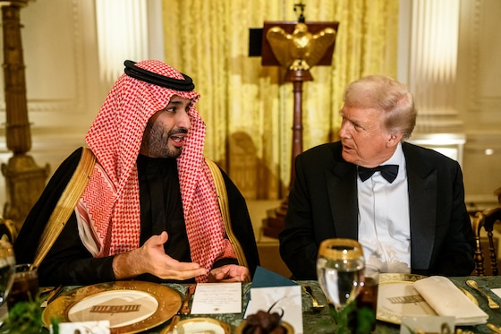 Le président des États-Unis Donald Trump et le prince saoudien Mohammed ben Salman.