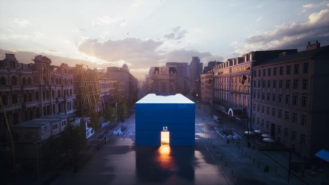 Quel est ce cube bleu installé sur la place De Brouckère à Bruxelles ...