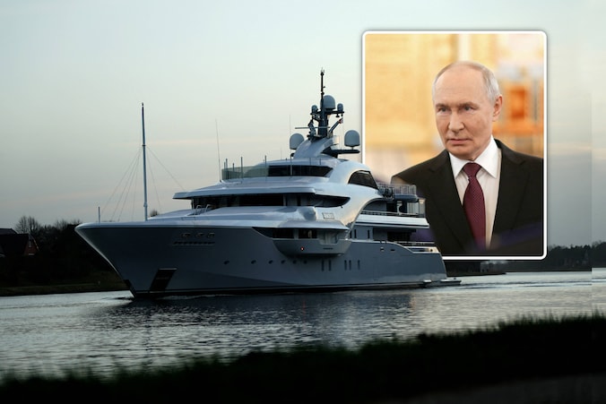 Le superyacht de Poutine réapparaît sous haute protection et ...