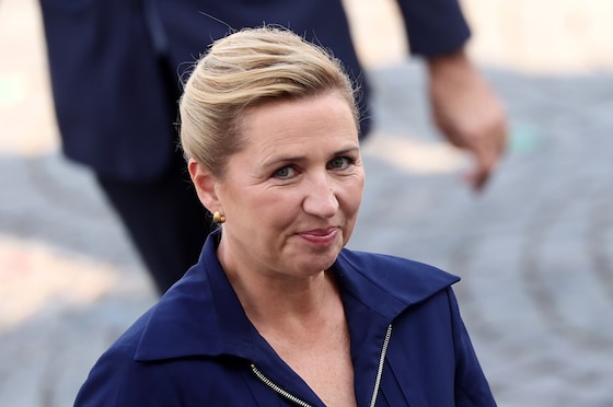 La Première ministre danoise Mette Frederiksen, le 14 juillet 2026 à Paris.