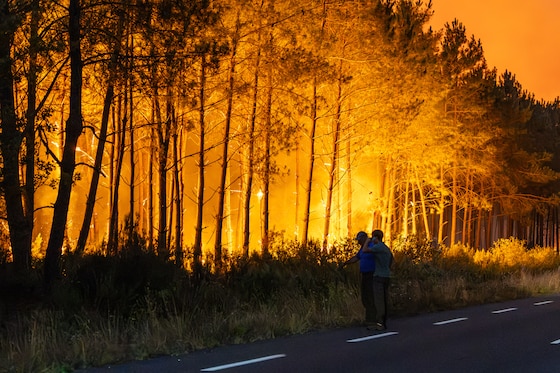 Le feu en Gironde