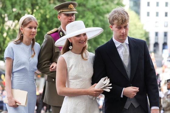 La princess Eleonore, le prince Gabriel, la princesse Elisabeth et le prince Emmanuel