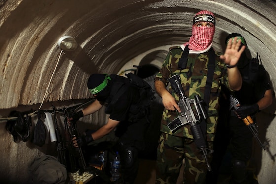 Archive d'illustration (combattants de Brigades Ezzedine al-Qassam, branche armée du Hamas, Gaza, août 2014)