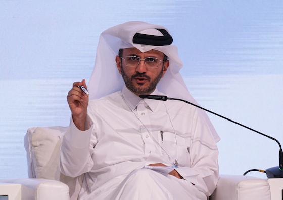 Le porte-parole du ministère qatari des Affaires étrangères, Majed al-Ansari, le 7 septembre 2026 à Abou Dabi.