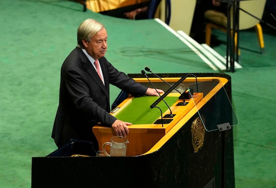 Le secrétaire général de l'ONU António Guterres.