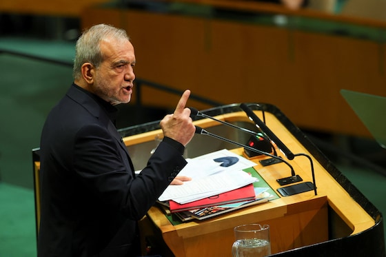 Le président iranien, Massoud Pezeshkian