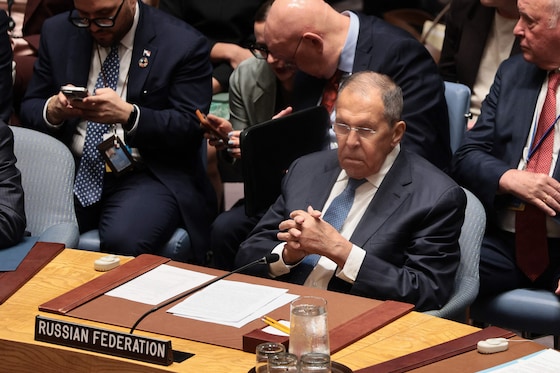 Sergueï Lavrov au Conseil de sécurité de l'ONU, le 23 septembre 2026.