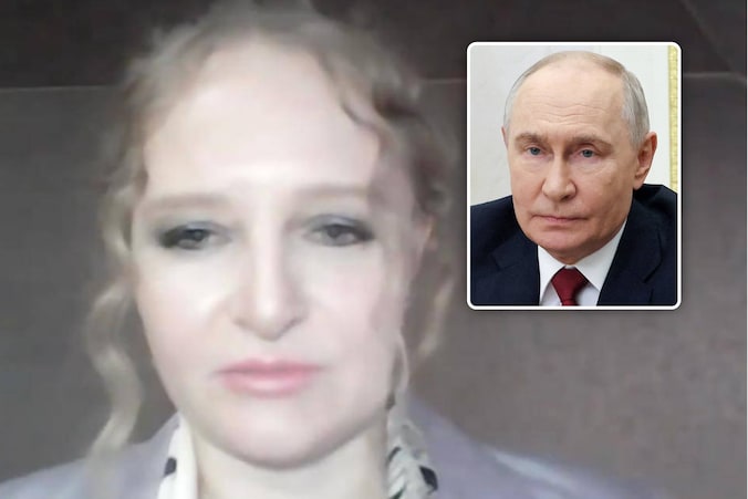 Katerina Tichonova, een dochter van de Russische president Vladimir Poetin (inzet), is de moeder van het kind.