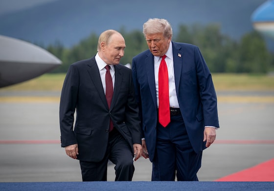Donald Trump et Vladimir Poutine en Alaska le 15 août 2025