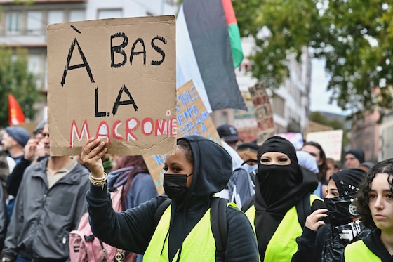 Des gilets jaunes le 17 octobre 2026 à Strasbourg.