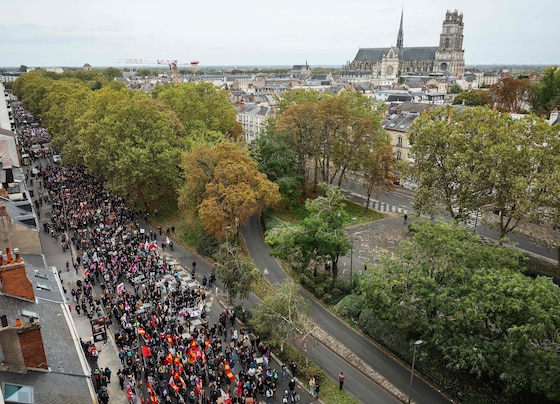 La manifestation à Orléans, le 24 octobre 2026.