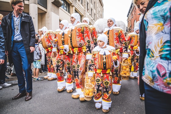 Les Gilles de Strépy treden op op de gentse feesten