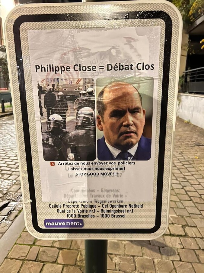 “Philippe Close = Débat Clos”: des affiches contre le plan Good Move ...