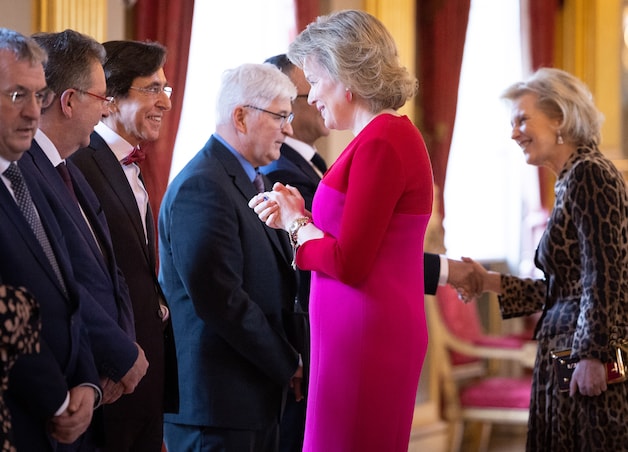 Faute de goût? Cette robe portée par la reine Mathilde surprend la ...