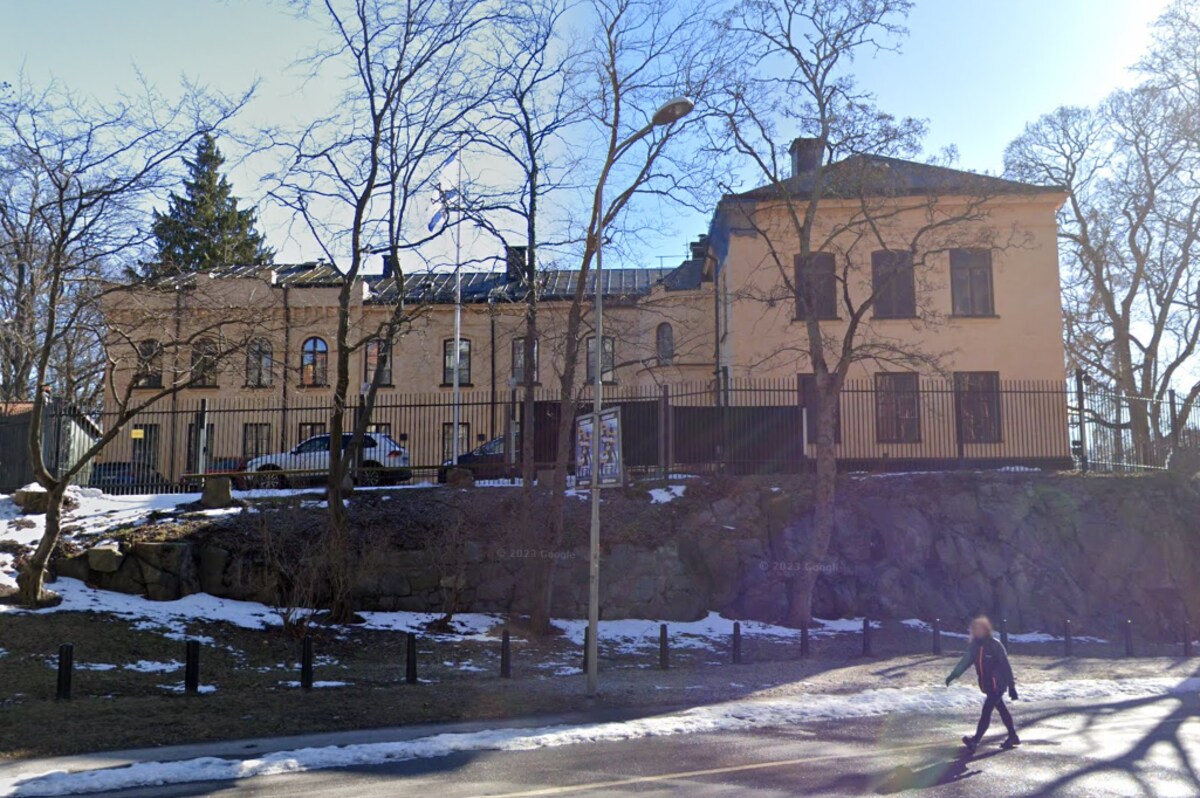 L'ambassade d'Israël à Stockholm.