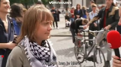 Greta Thunberg s’invite à la manifestation à Bruxe